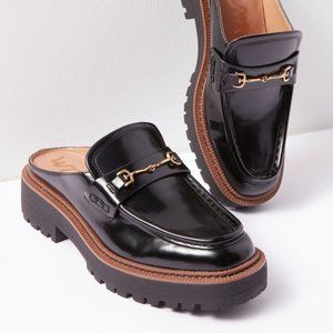 Sam Edelman Lennon Backless Lug Sole Flat Size 7.5 in Black